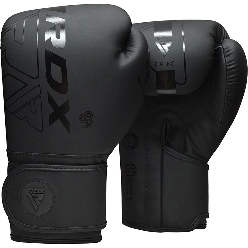 RDX F6 Matte Black Boxing Training Gloves