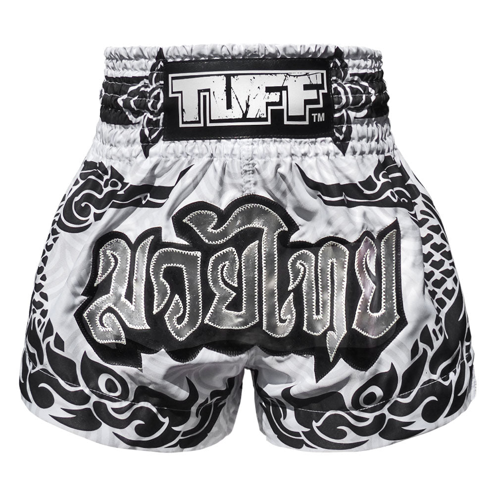 MS631 TUFF Muay Thai Shorts The Great Hongsa White