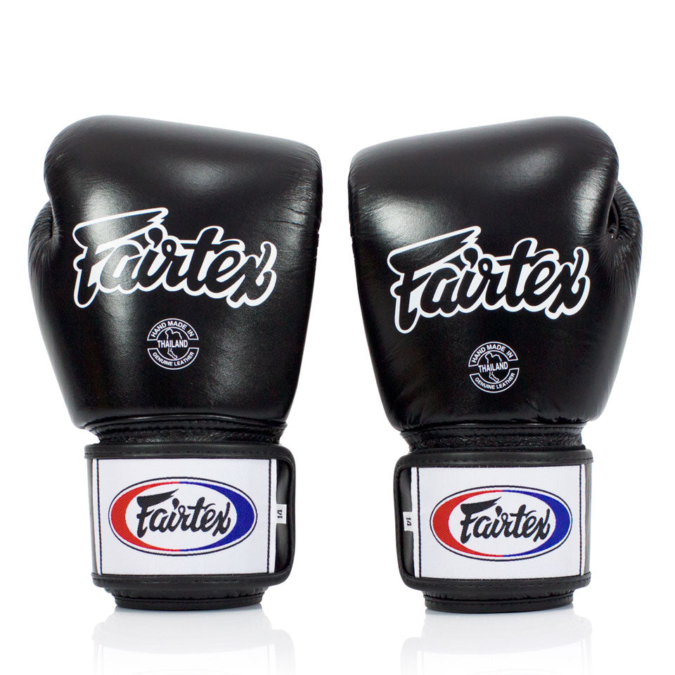 BGV1-B Fairtex Black Breathable Boxing Gloves