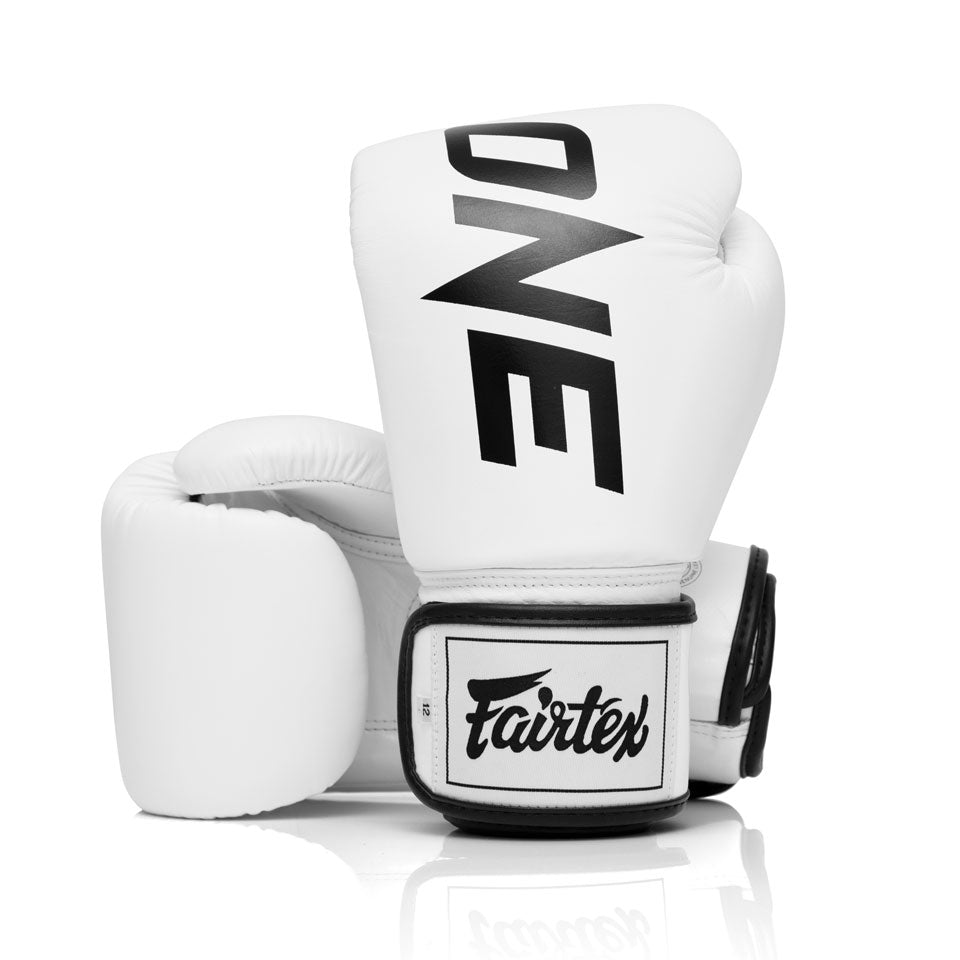 BGV Fairtex X ONE Championship White Boxing Gloves
