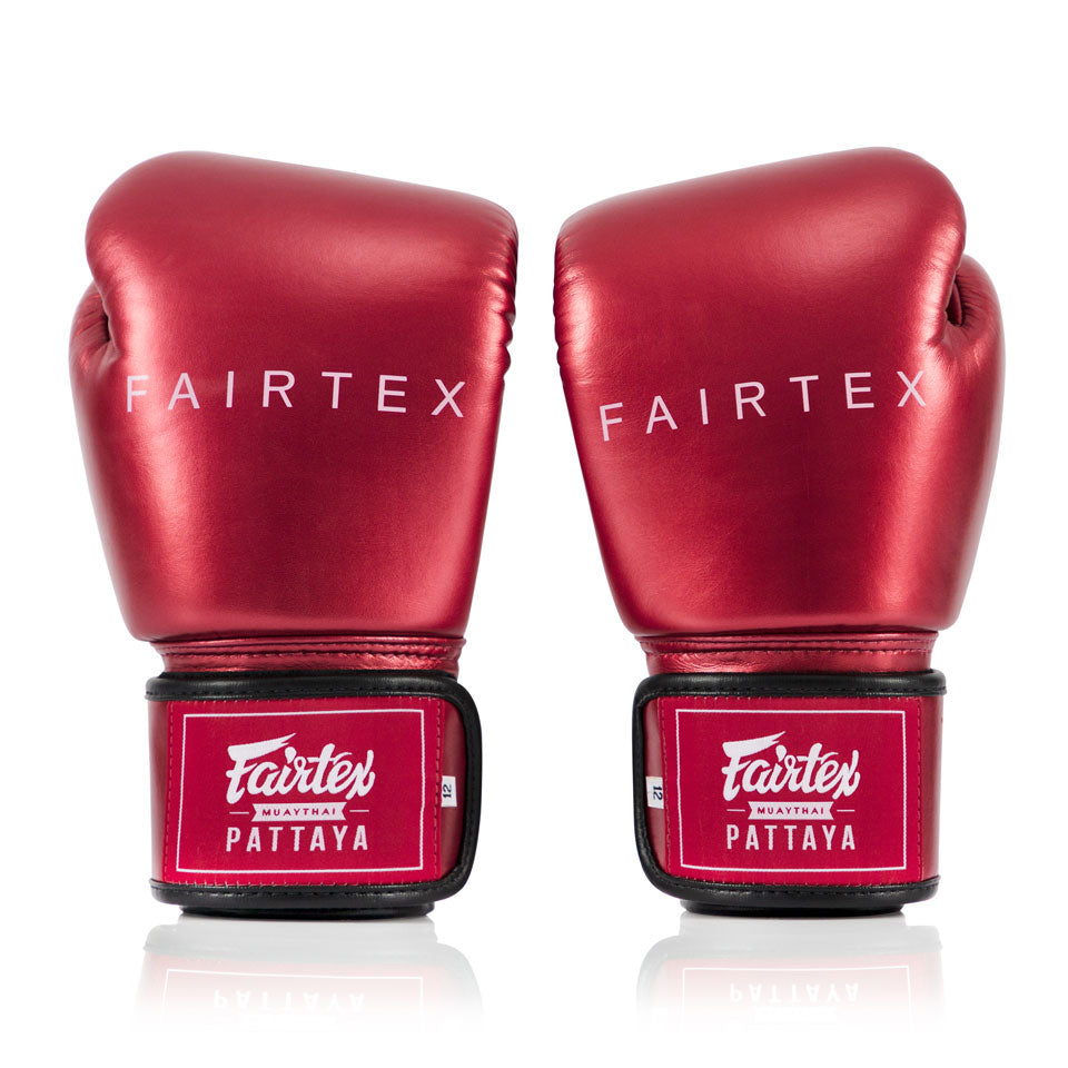 BGV22 Fairtex Metallic Red Boxing Gloves