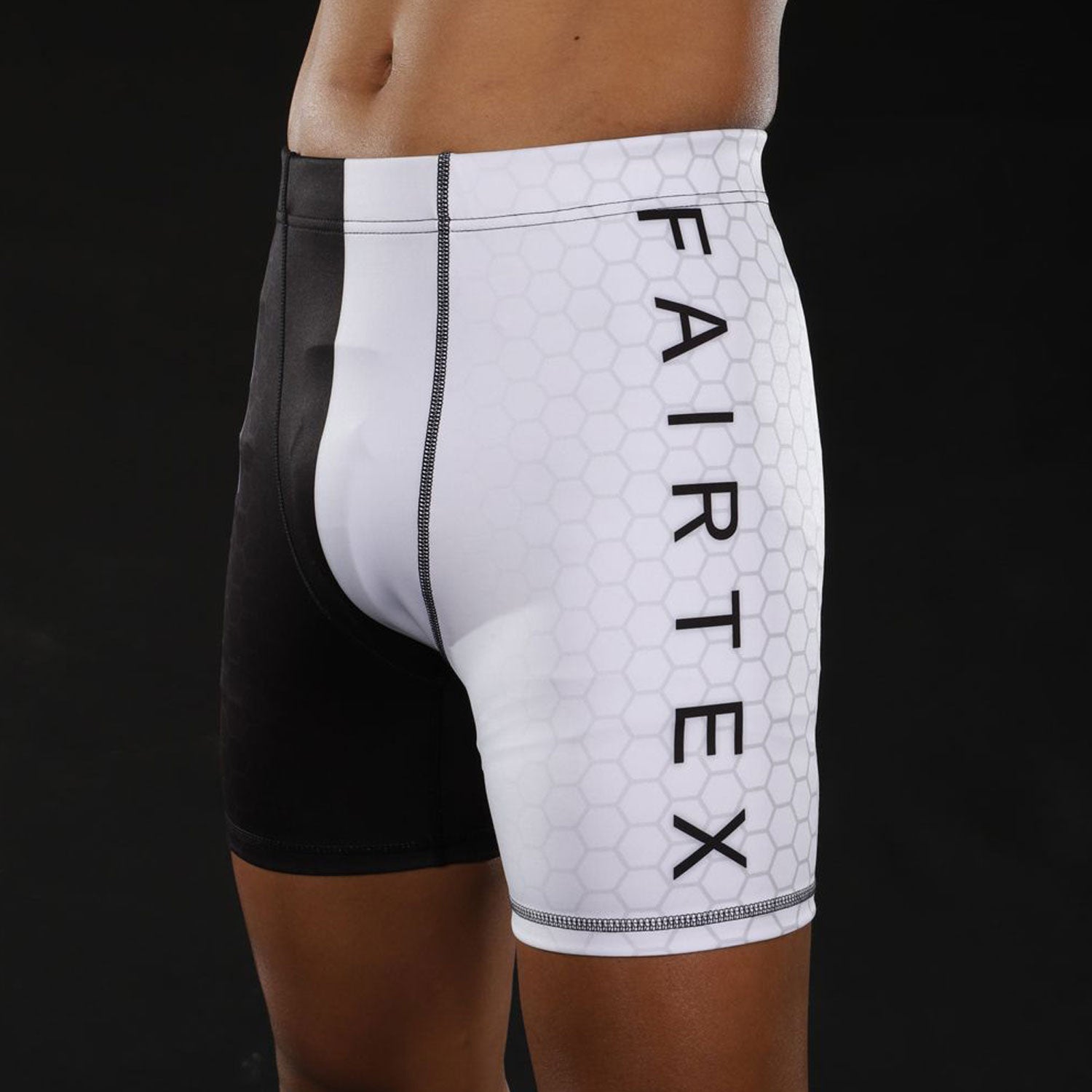 CP7 Fairtex Mens Vale Tudo Shorts Black-White