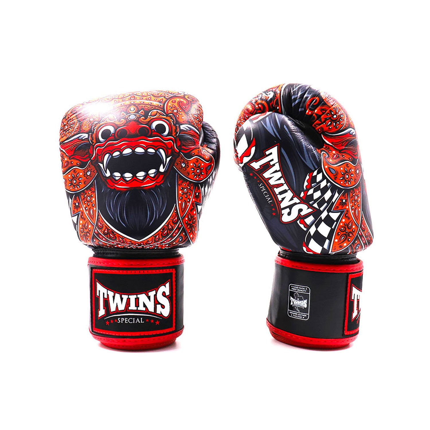 FBGVL3-59 Twins Barong Boxing Gloves Black-Red
