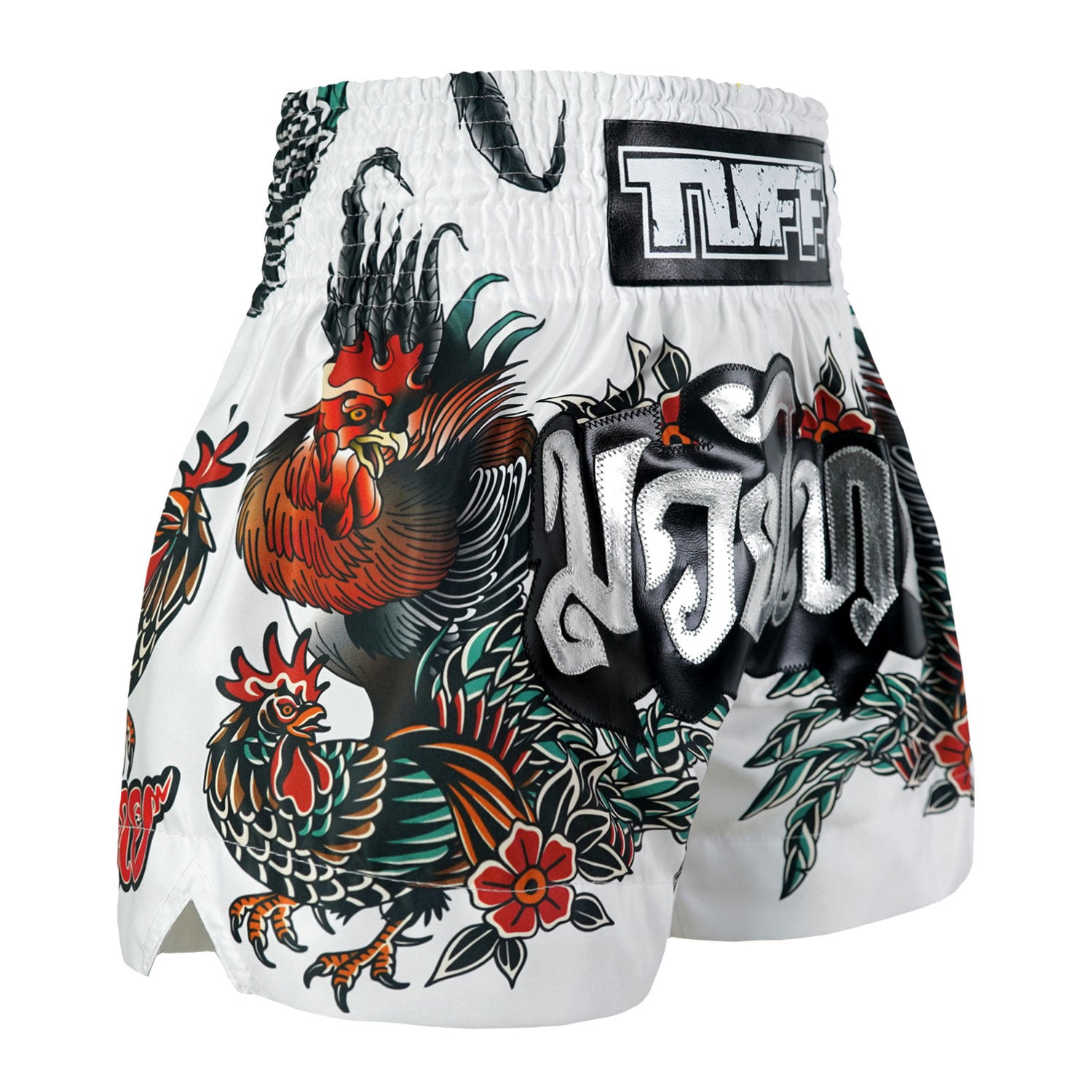 MS677 TUFF Muay Thai Shorts Origin of Thai Rooster