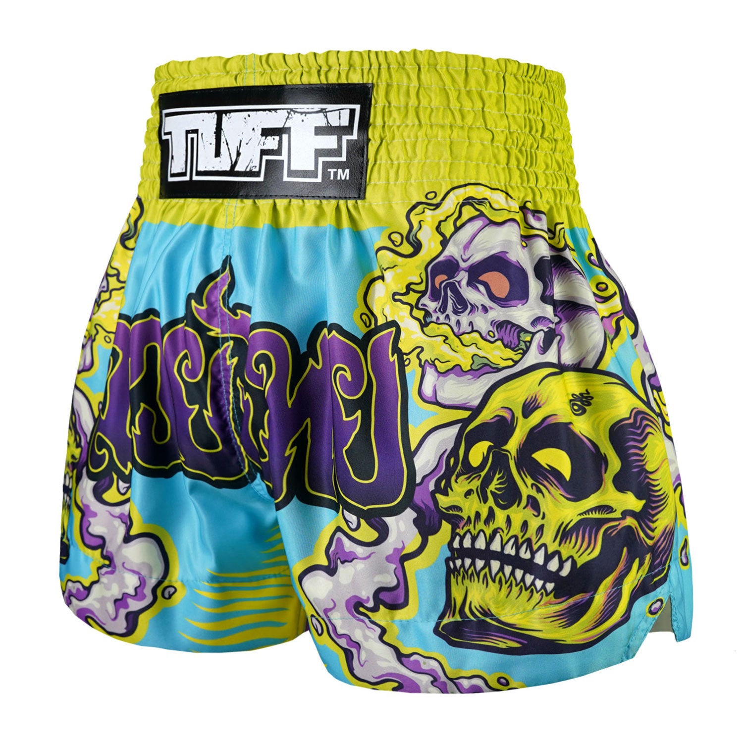 MS682 TUFF Muay Thai Shorts Trippy Skull